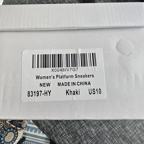 NIB canvas platform sneakers US 10 - Picture 3 of 7